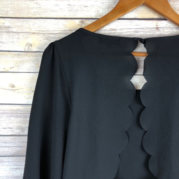 Stitch Fix | Violeta Scalloped Open Back Top Sz MP - Picture 8 of 8